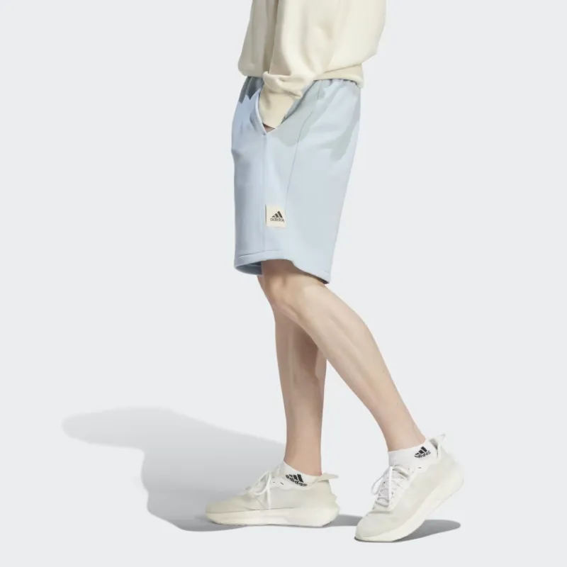 Adidas Lounge Lounge Fleece Shorts Casual Shorts Men's Light Blue-1