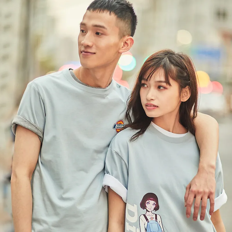 Dickies Ilya Kuvshinov Collab SS21 Straight T Shirt Unisex Sky Blue-2