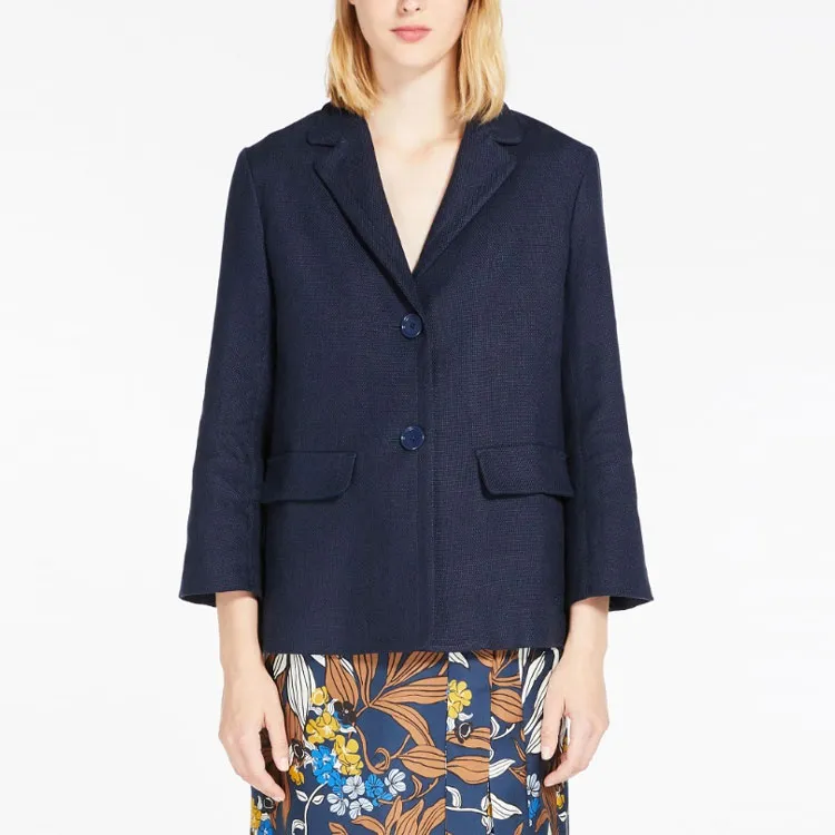 'S MAX MARA Business Suit Coat Women's Dark Blue-2