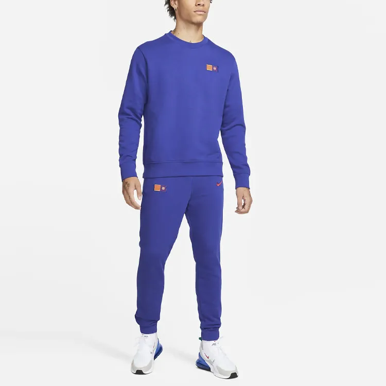 Nike Knitted Sweatpants Men Blue-3