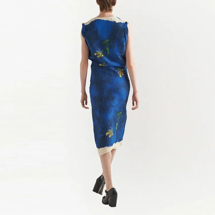 PRADA Sleeveless Dresses Women's Blue-2
