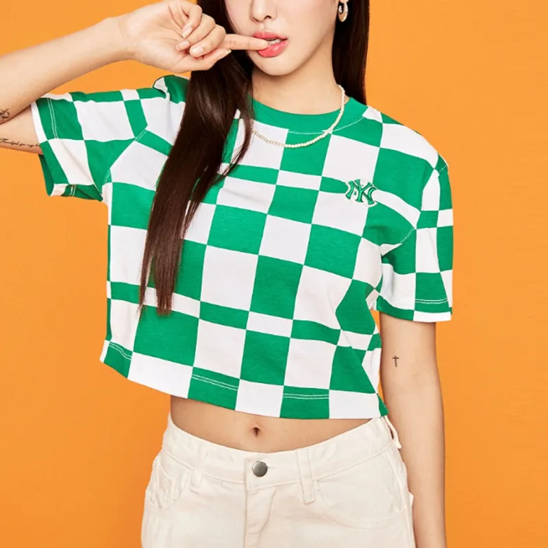 MLB Crop Tops Women's Dark Green-5