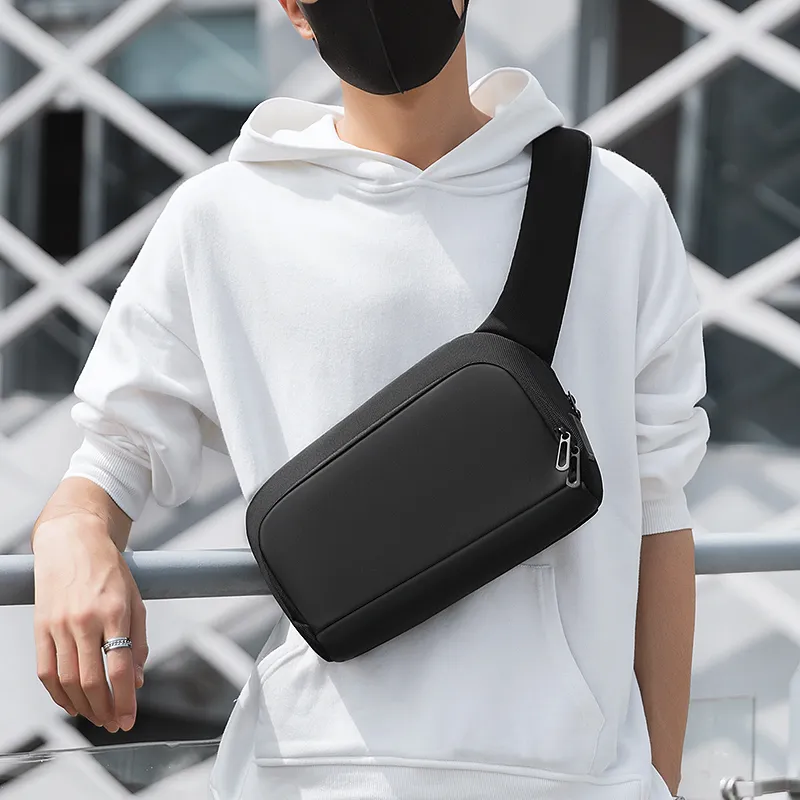 MARK RYDEN Oxford Messenger Bag Sling Bag Men's Elegant Black-2