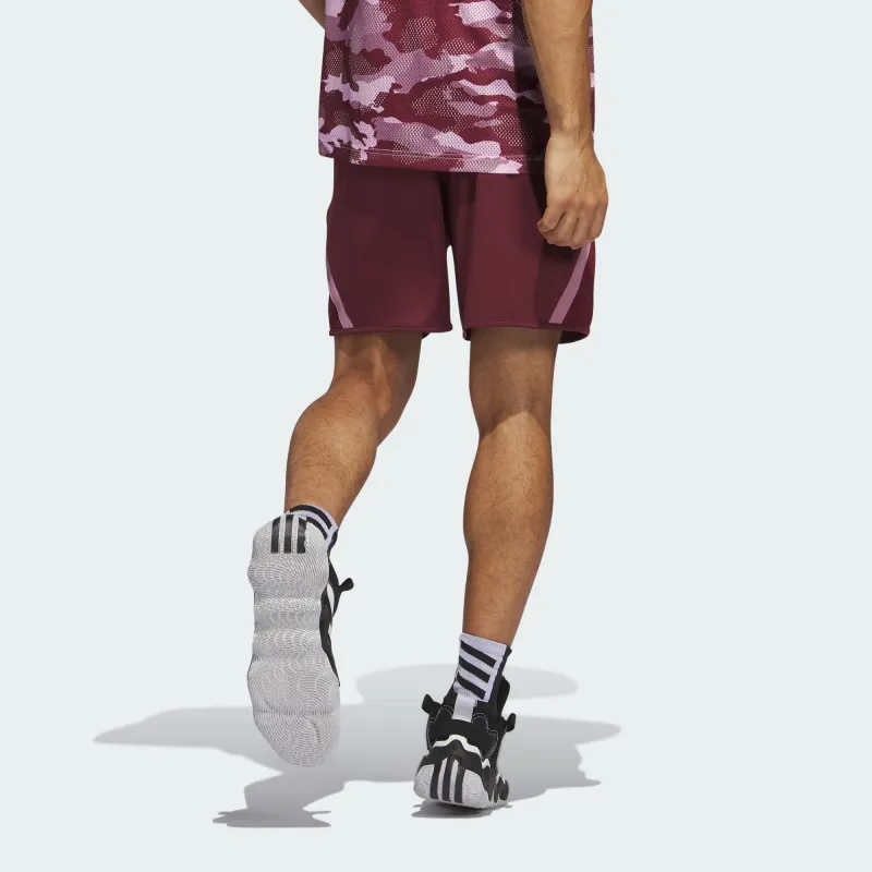 Adidas SS23 Basketball Shorts Men's Dark Red-2