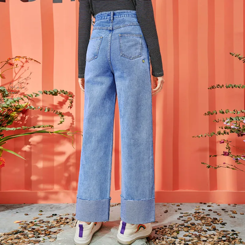 SEENFAAN Straight Thickened Jeans Unisex-7