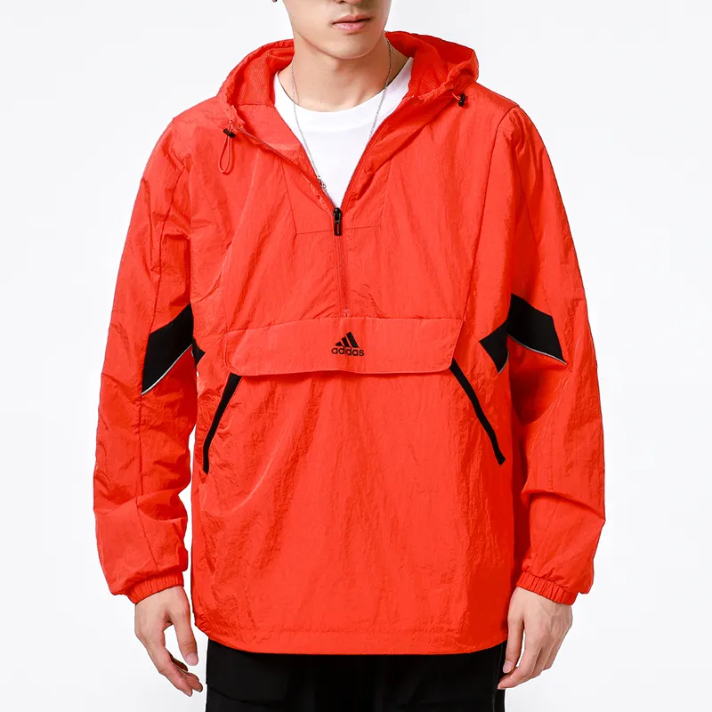 Adidas Sportwear Jackets Men Red-2