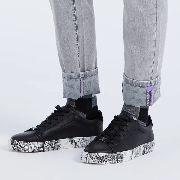 DAVID NAMAN Stylish Skateboarding Shoes Men's Black-8