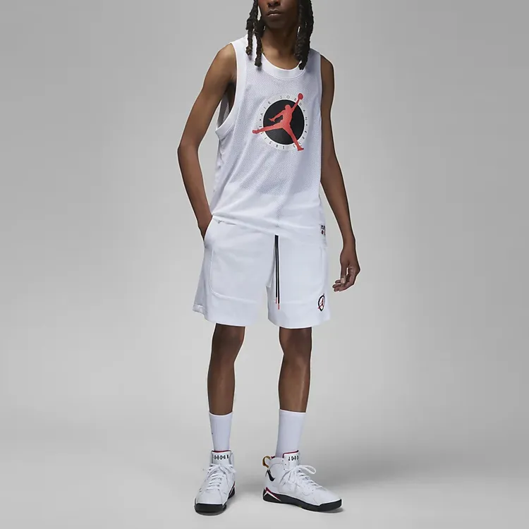 Jordan Flight MVP Tank Tops Men White-2