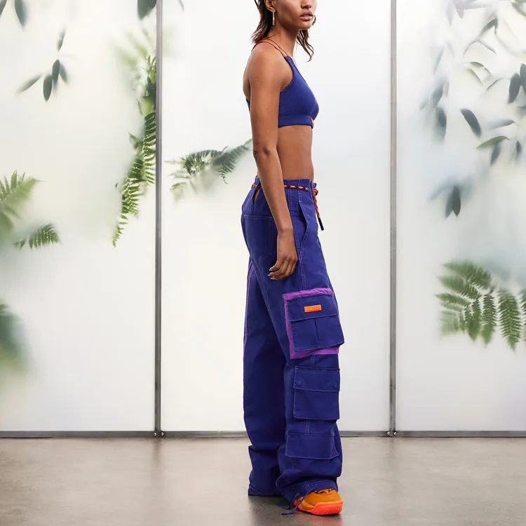 Adidas Ivy Park Twill Cargo Pants Legacy Indigo-3