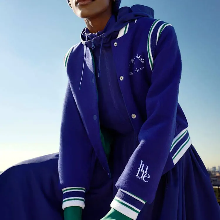 PUMA X June Ambrose Reversible Varsity Jacket 'Blue/Green'-6