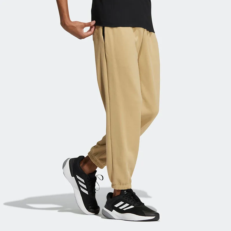 Adidas Knitted Sweatpants Men's Khaki-3
