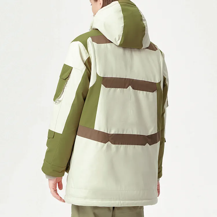 FILA FUSION x White Mountaineering Down Jacket Winter Men's Skin Gray-3