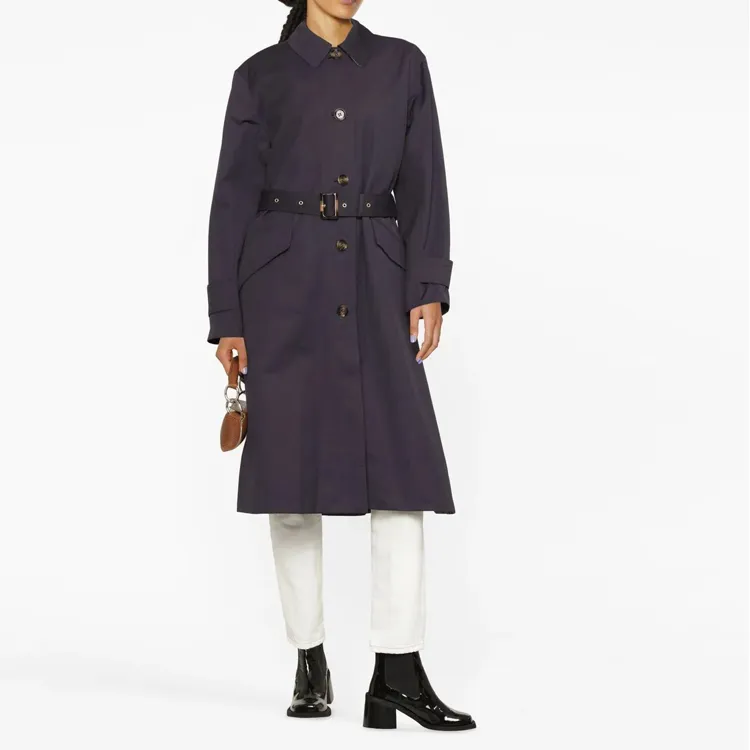 BARBOUR Trench Coats Women's Midnight Blue-1