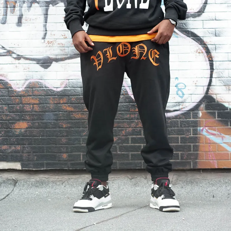 VLONE Gothic Alphabet Series Sweatpants Unisex-4
