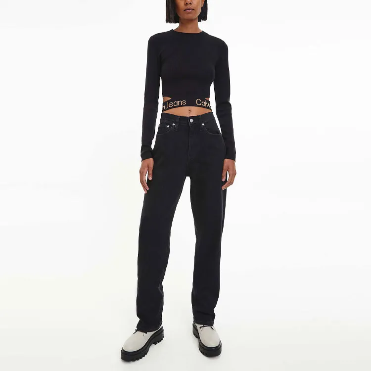 CK/Calvin Klein FW22 Long-Sleeved T-Shirt Women's Black-1