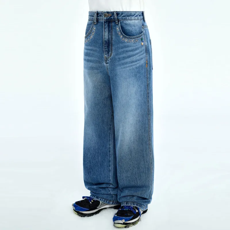 ADER ERROR ADER ERROR Through Editism Series Jeans Women's Denim Blue-6