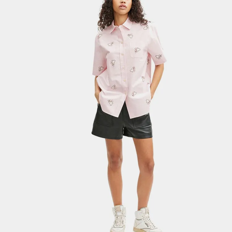 COACH Shirts Women's Pink-1