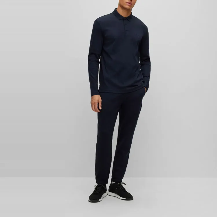 HUGO BOSS Polo Shirts Men Navy Blue-3