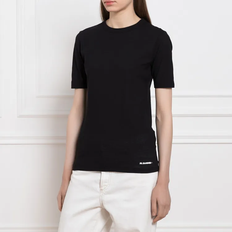JIL SANDER + Logo Printed Crewneck T Shirt-2