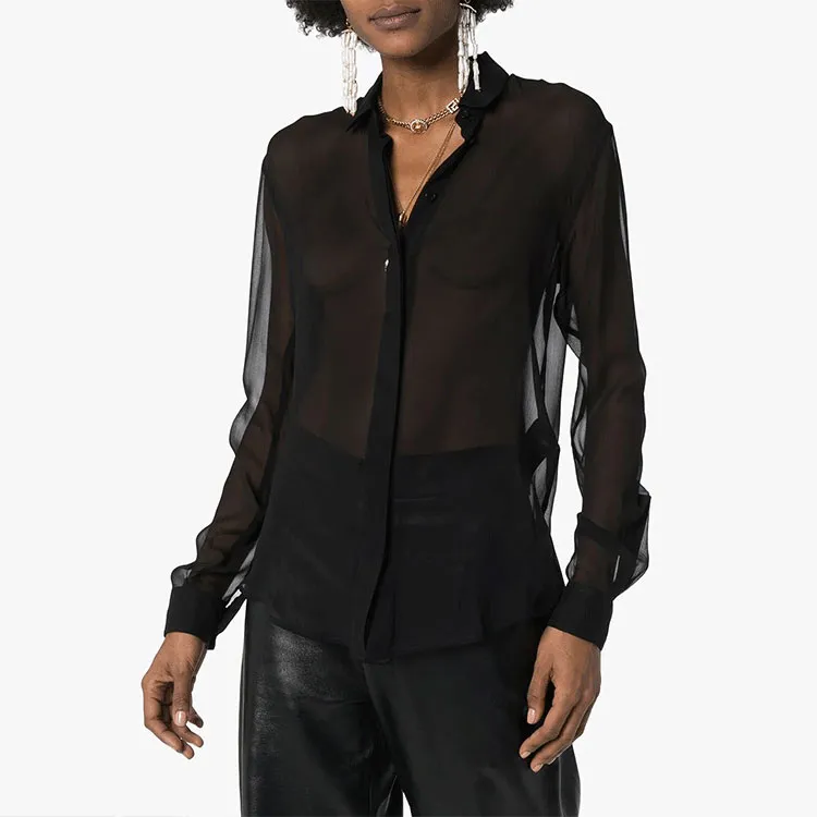 SAINT LAURENT Silk Shirt-4