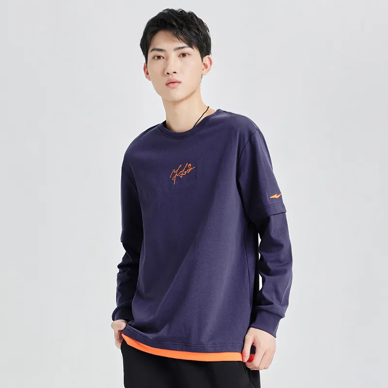 Erke T Shirts Men Dusty Light Purple-6