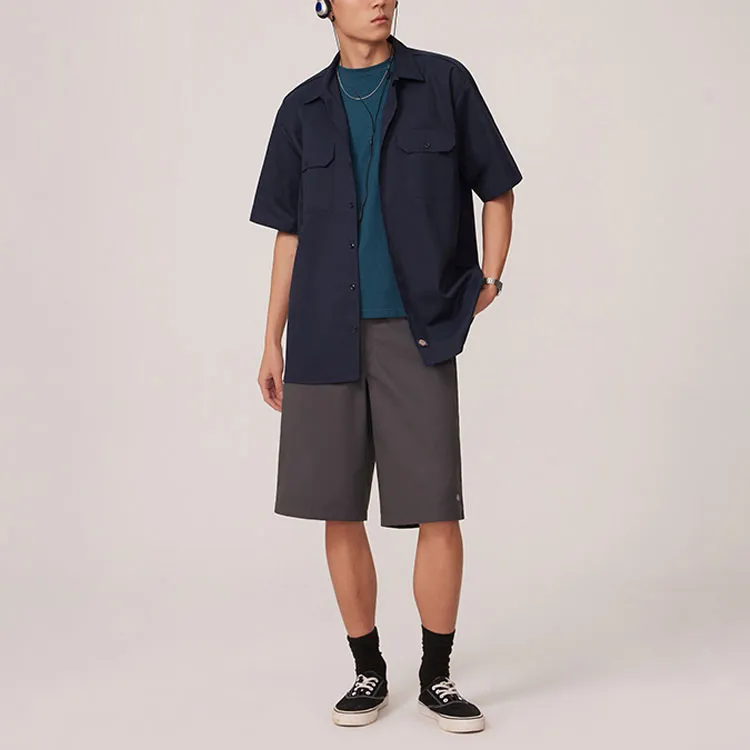 Dickies Shirts Men Dark Marine Blue-1