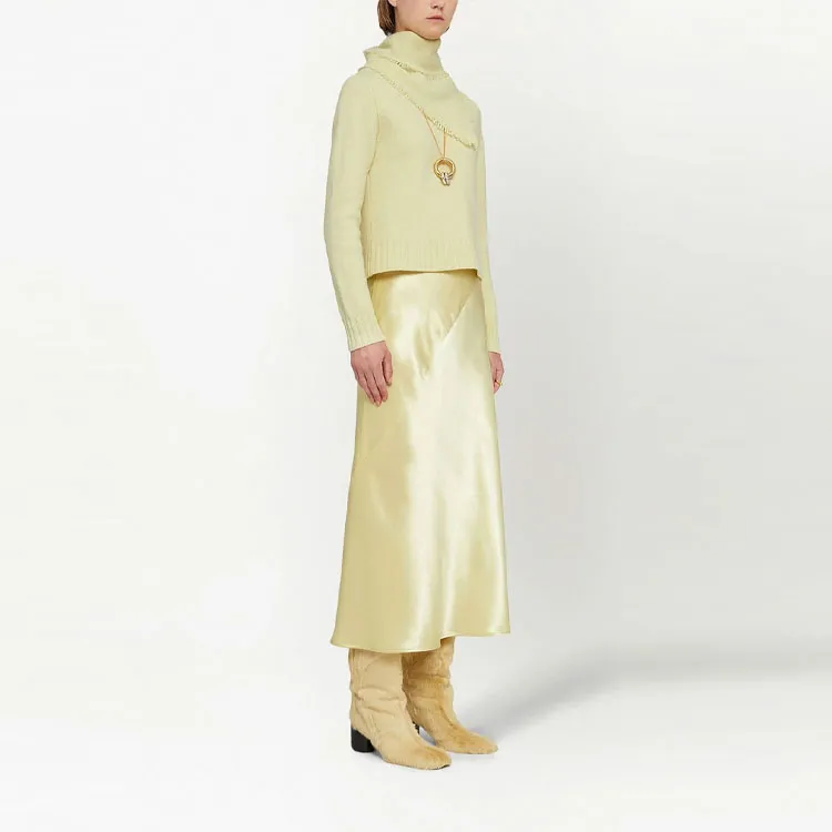 JIL SANDER Cashmere Sweaters Women's Light Green-3