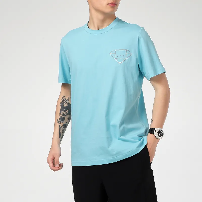 Adidas T-Shirt Men's Light Sky Blue-2