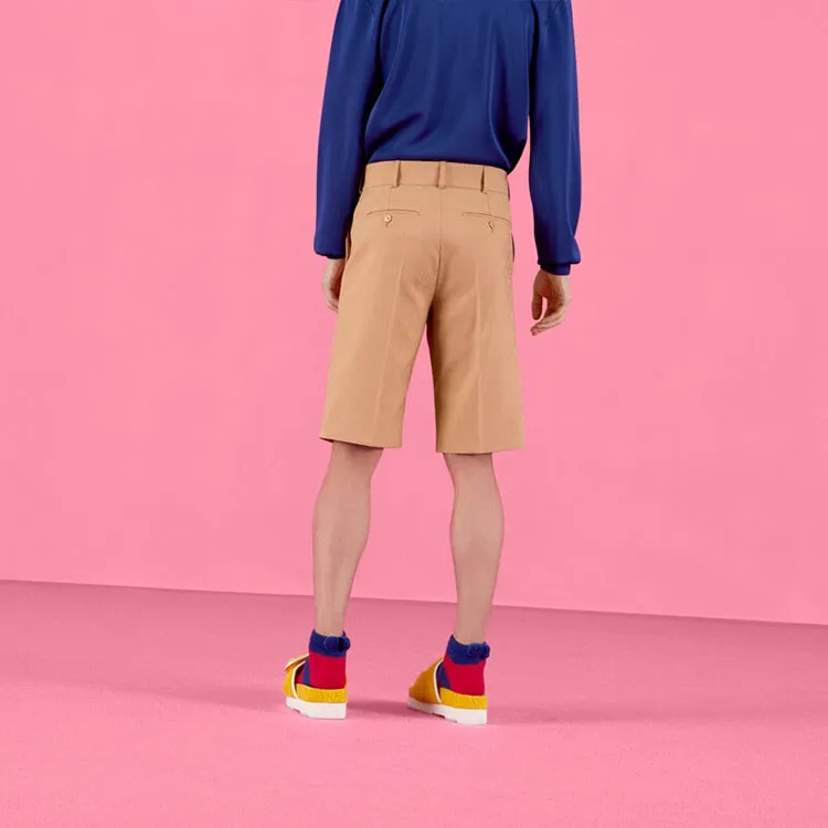 GUCCI X Adidas Gg Trefoil Jacquard Shorts-2