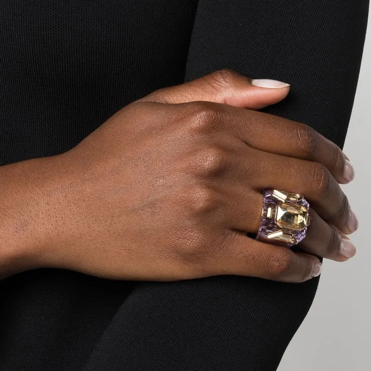 Swarovski Chroma Rings Women's Purple-1