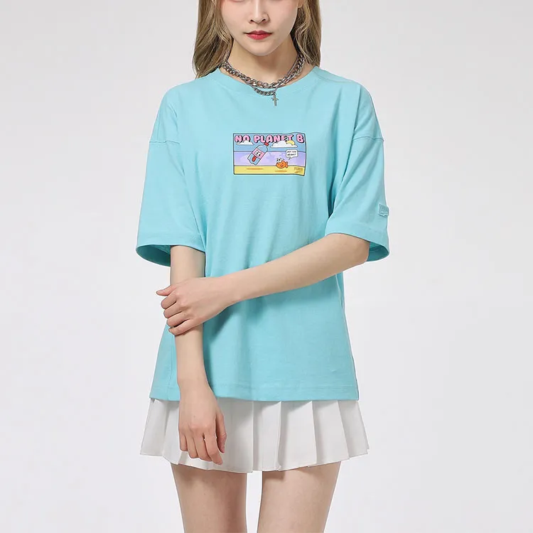 PUMA Downtown T-Shirts Women's Blue-2
