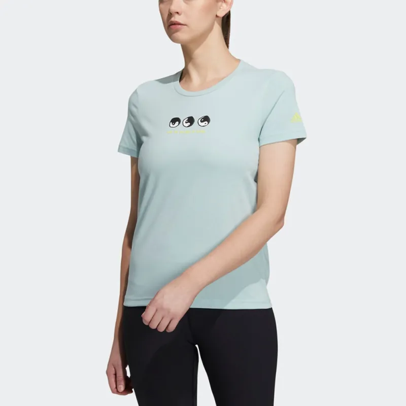 Adidas T Shirt Women's Light Green-1