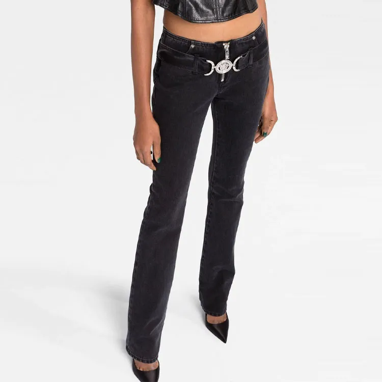 VERSACE Medusa Head Flared Jeans-4