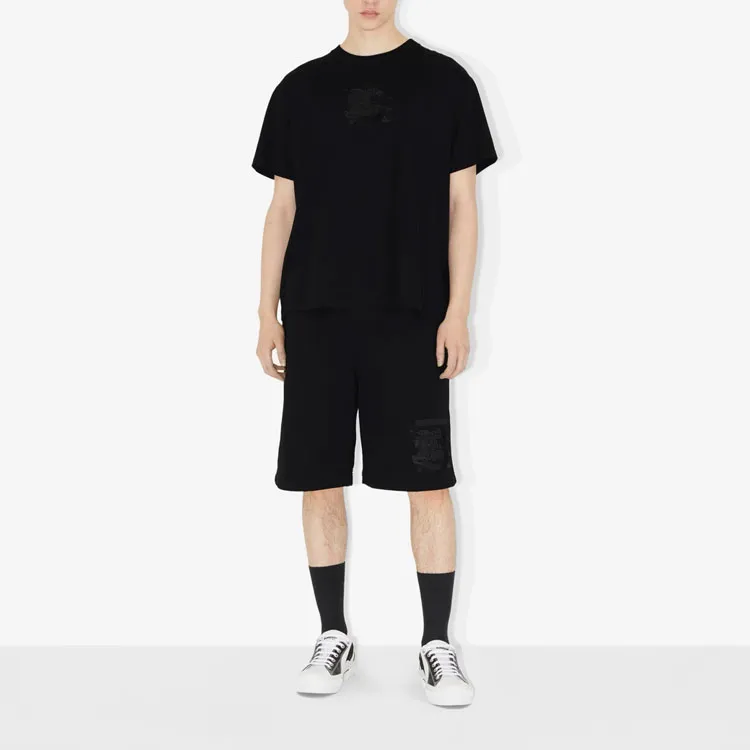 Burberry Embroidered Monogram Ekd Cotton T shirt-1