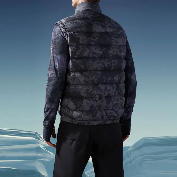Moncler Grenoble Vests Men Black Gray Color-2