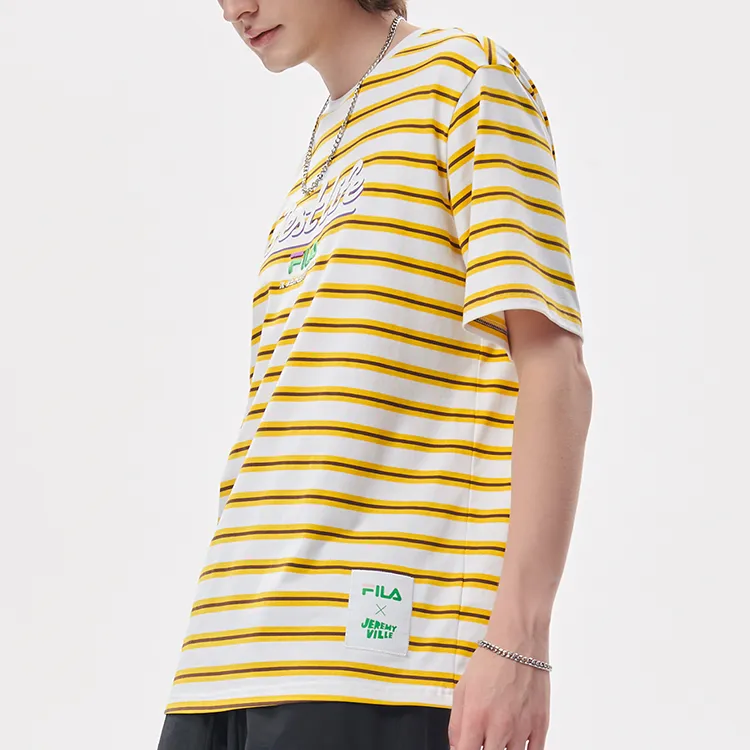 FILA FUSION x Jeremyville T Shirt Unisex Distant Prospect Yellow-4