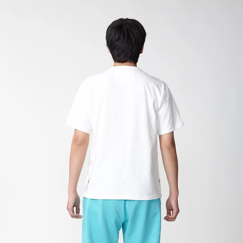 Nengmao Store Straight T-Shirt Unisex White-2