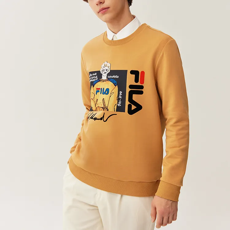 FILA Sweatshirts Men Sand Yellow-5