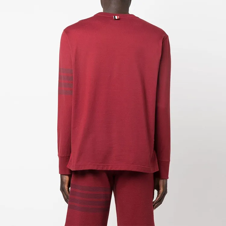 THOM BROWNE 4 Bar Stripe Long sleeve T shirt-3