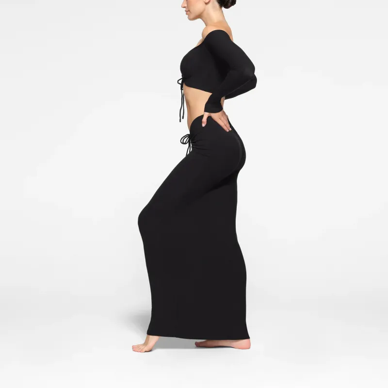 Skims Crop Tops Women's ONYX Black-3