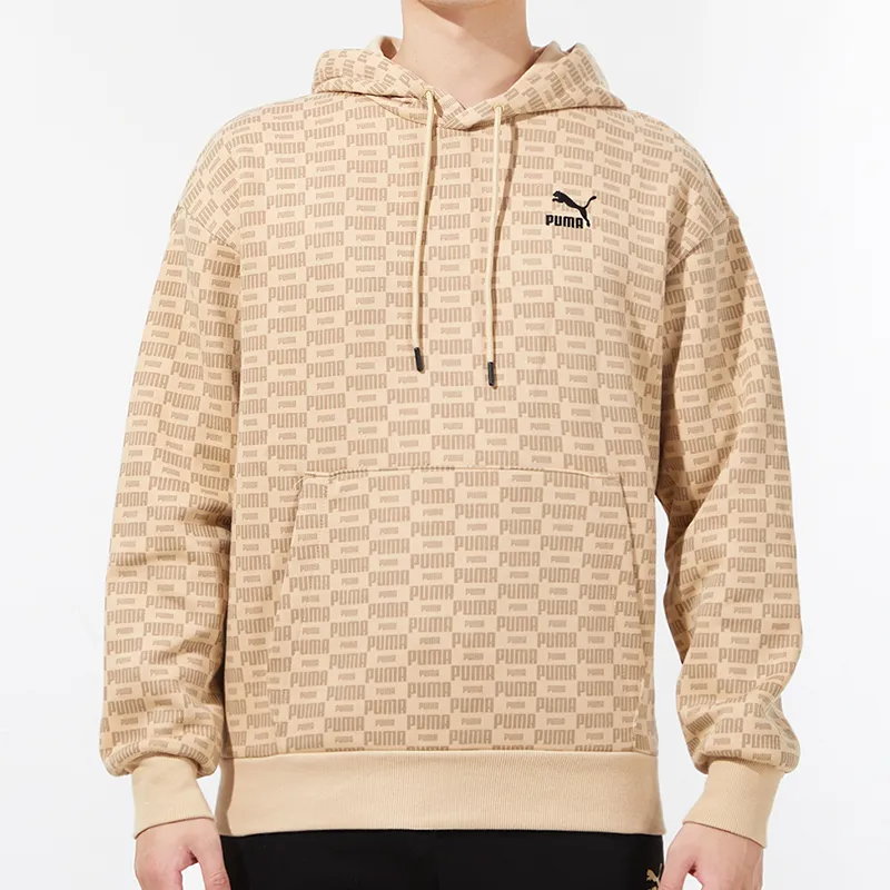 PUMA Luxe Aop Sweatshirts Men Khaki-2