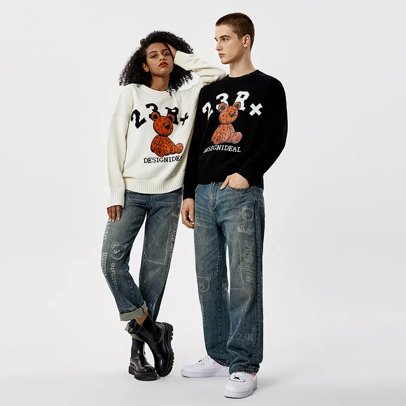 23R+ Sweaters Unisex White-4