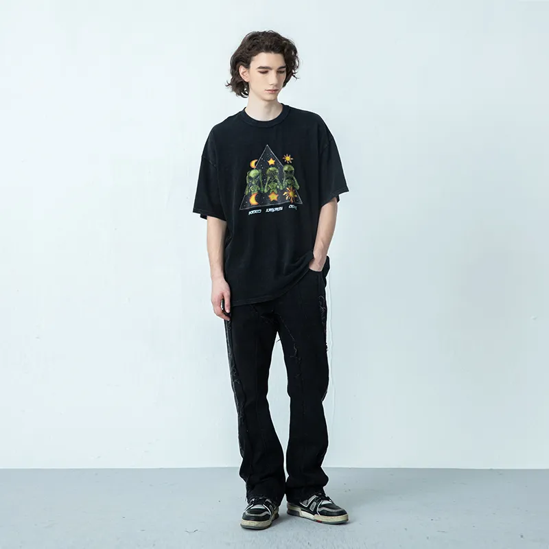 XINYINSU Jeans Unisex Black-5