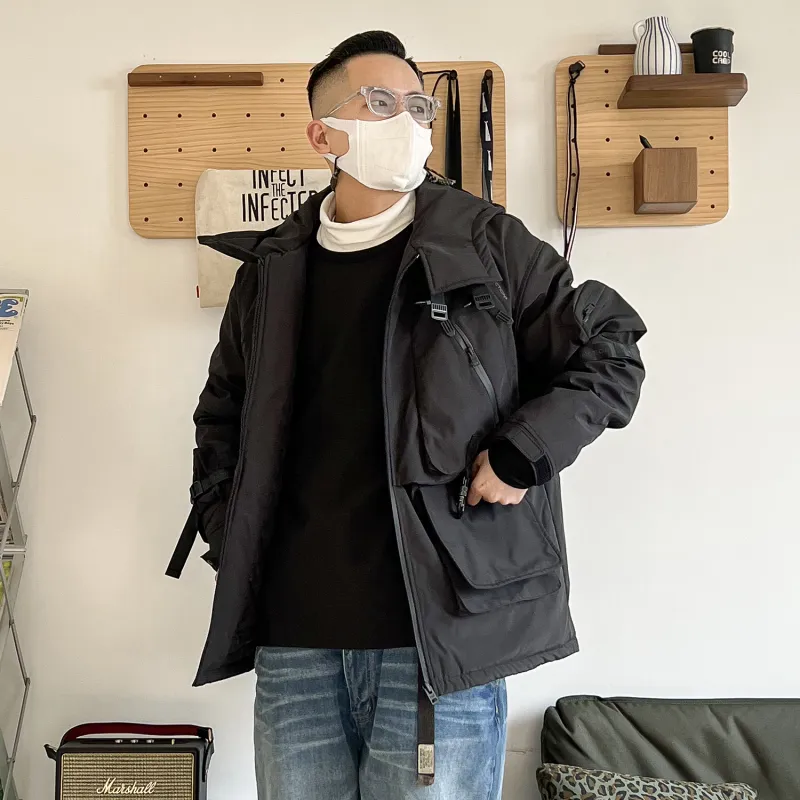VIP Puffer Jackets Men Black-6