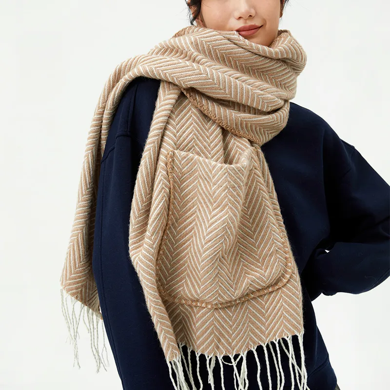 NAME.S Knit Scarves Women's Ecru-1