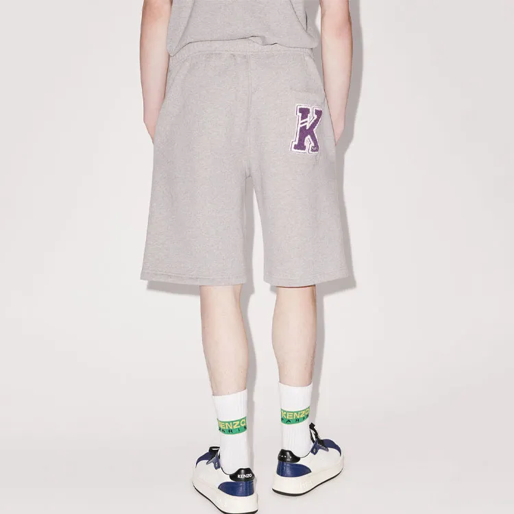 KENZO Logo Detailed Varsity Shorts-4