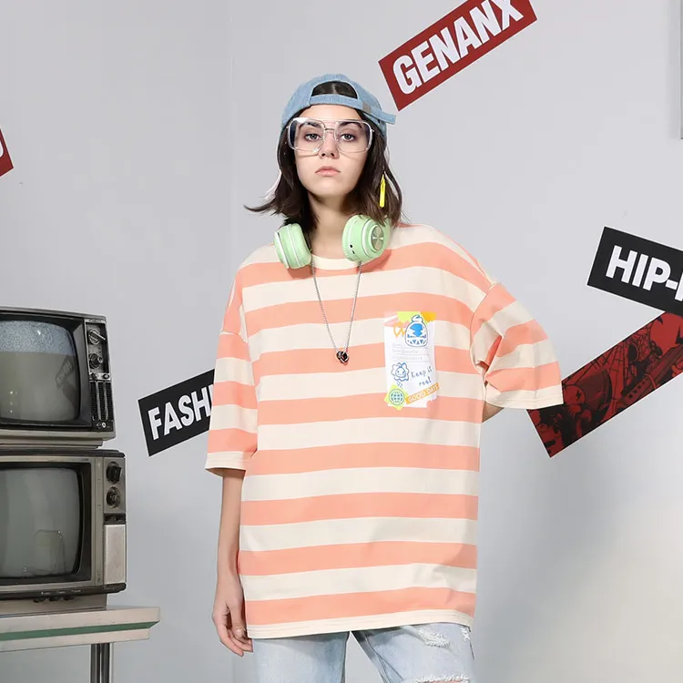 GENANX Straight Elbow Length Sleeved T Shirt Unisex-7