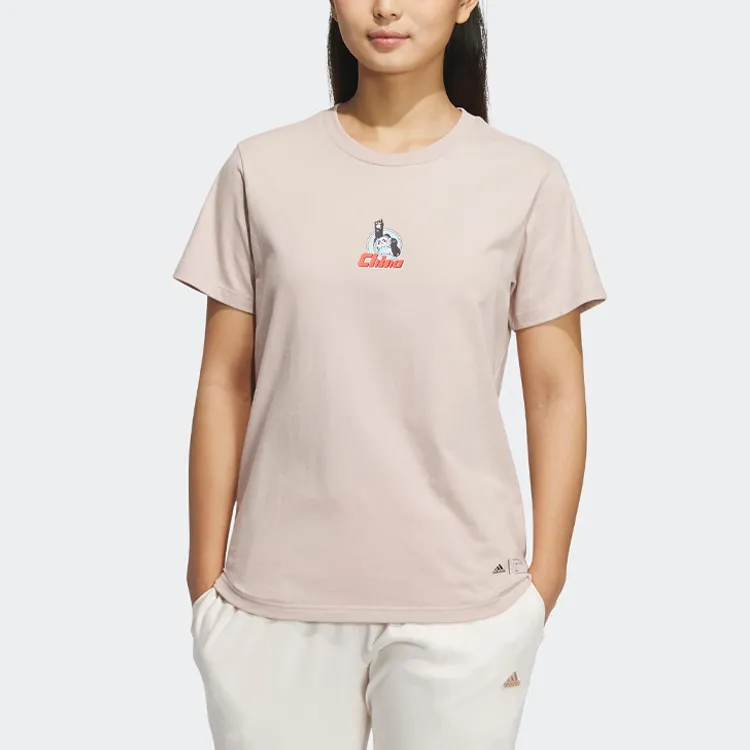 Adidas T Shirt Women's Wonder Taupe-1
