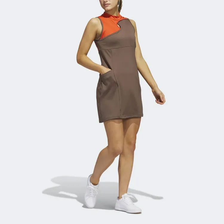 Adidas Free Shipping With AdiClub Ultimate365 Tour Colorblocked Golf Dress-5