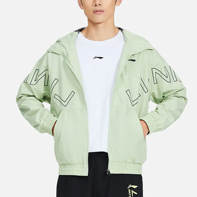 LiNing Fitness Series Trench Coat Men's Aqua Celadon Green-2